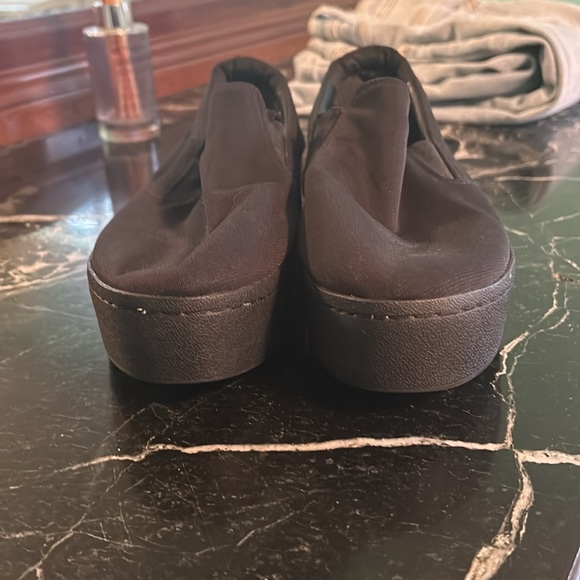 Great condition Karl Lagerfeld blank on black platform canvas slip ons - Picture 8 of 11